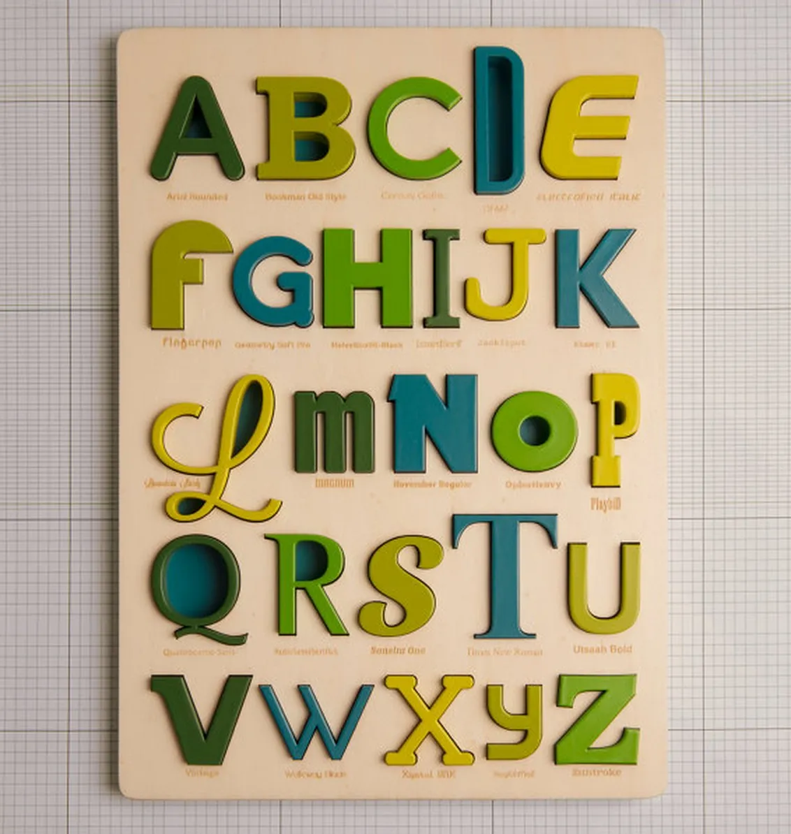 Font Alphabet Puzzle par looodus — photo 2