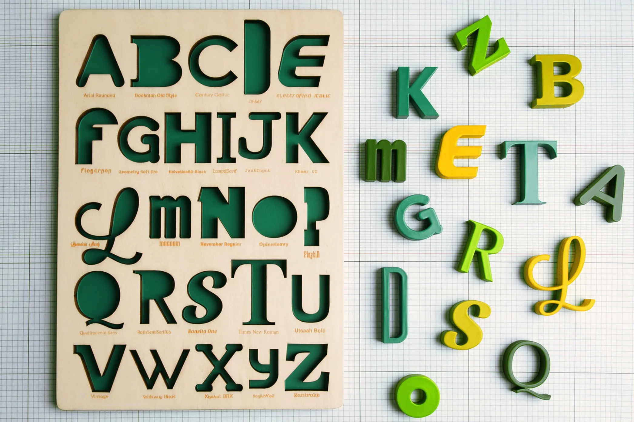 Font Alphabet Puzzle par looodus — photo 5