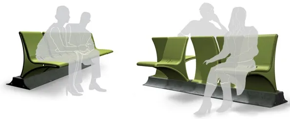 Banc public pivotant par Daniel Pearlman — photo 1