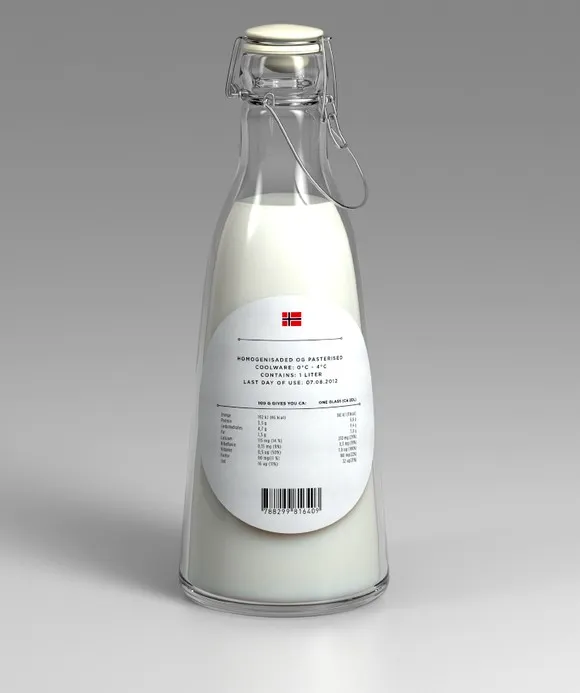 Bouteille de lait Mountain Milk par Anders Drage — photo 2