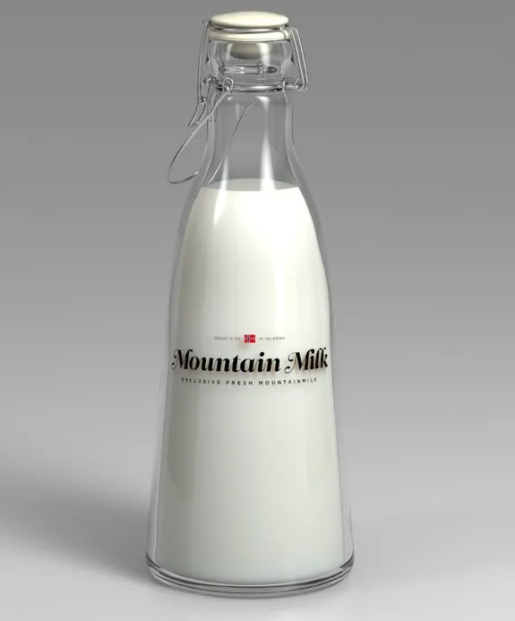 Bouteille de lait Mountain Milk par Anders Drage — photo 1