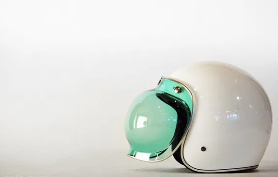Bulle vintage pour casque de moto ou scooter — photo 1