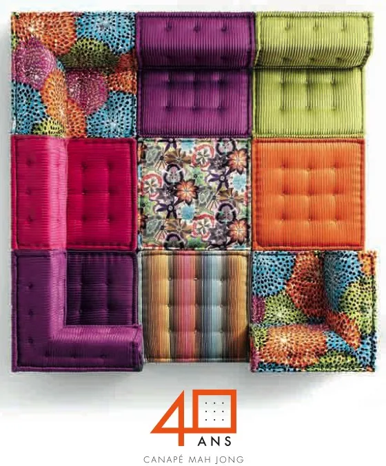 Le canapé Mah Jong de Hans Hopfer édité par Roche Bobois à 40 ans — photo 1