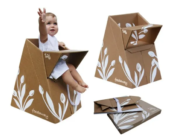 Belkiz Feedaway la chaise haute d'appoint en carton — photo 1
