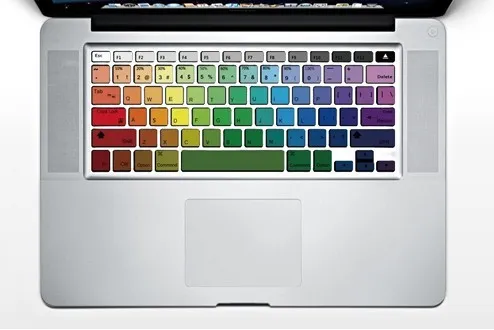 Un clavier de mac tout en couleur — photo 1