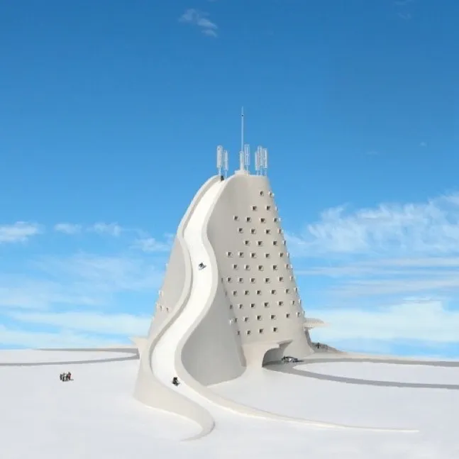 North Slope Ski Hotel, concept d'eco hotel par Michael Jantzen — photo 2
