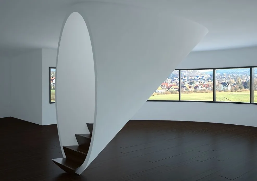 Superbe intégration centrale d'un escalier — photo 1