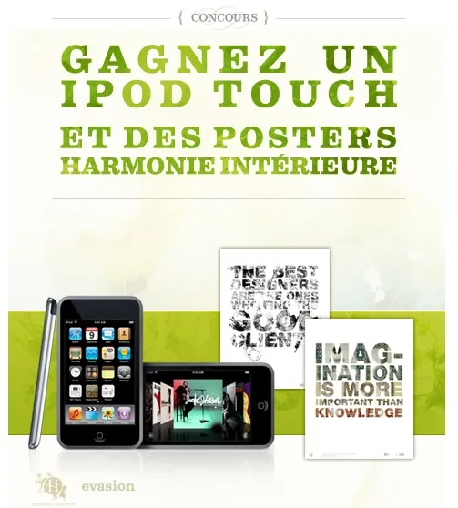 evasion Concours Evasion, ipod touch et posters à gagner — photo 1