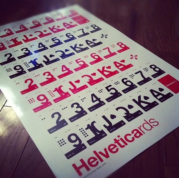 helveticards le jeu de carte pour les amoureux de la police helvetica — photo 1