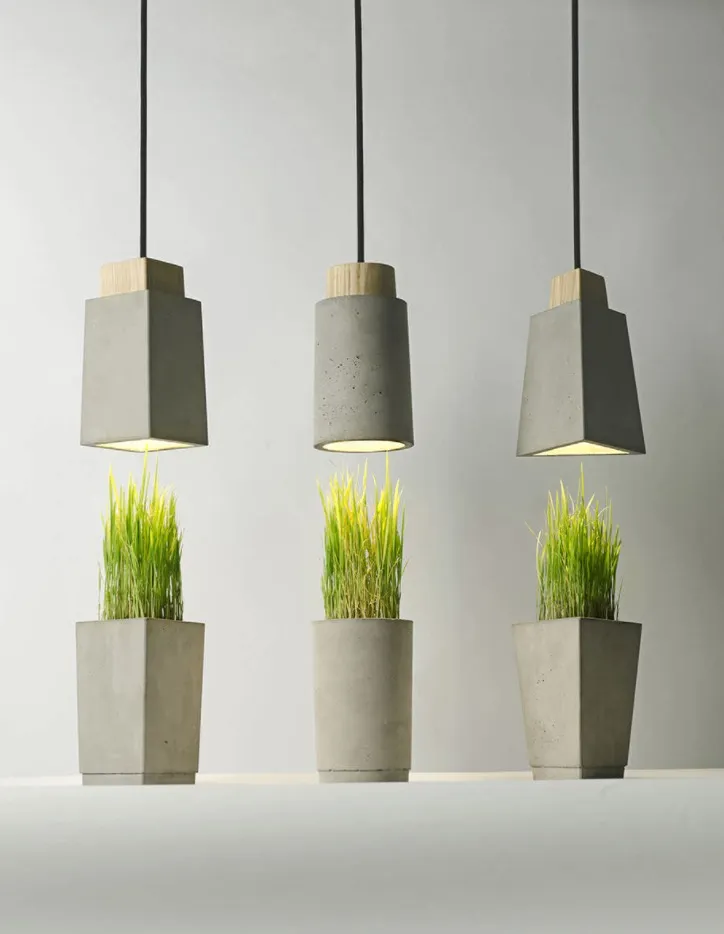 Lampe contemporaine en béton par Bentu — photo 2