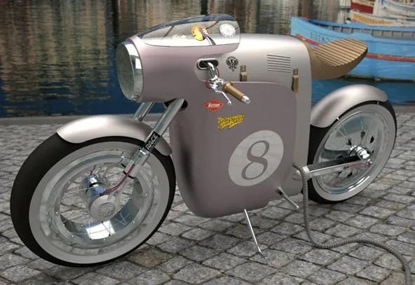 Moto électrique Monocasco par Art Tic — photo 1