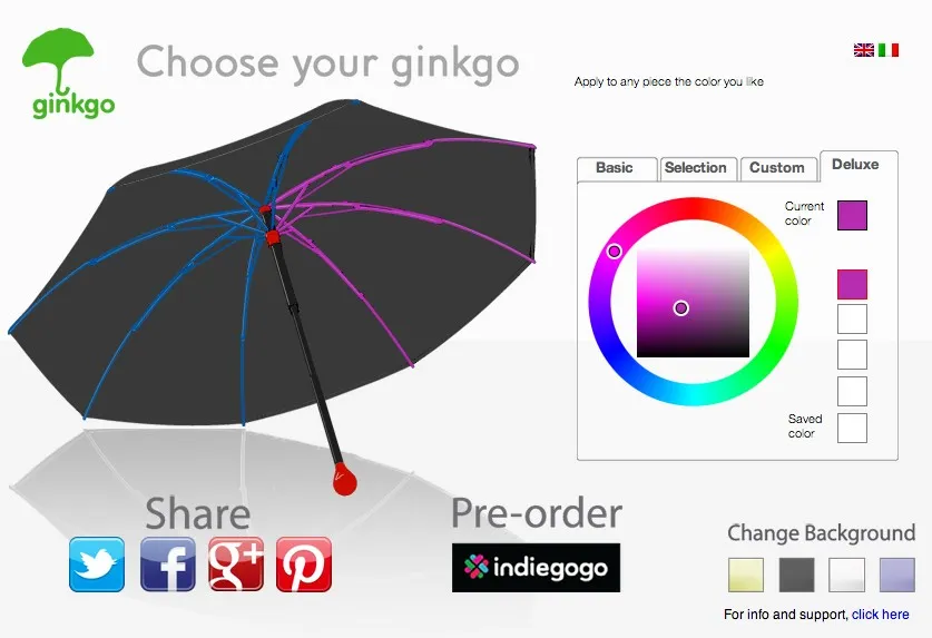 Parapluie Ginkgo par federico venturi, gianluca savalli et marco righi — photo 3
