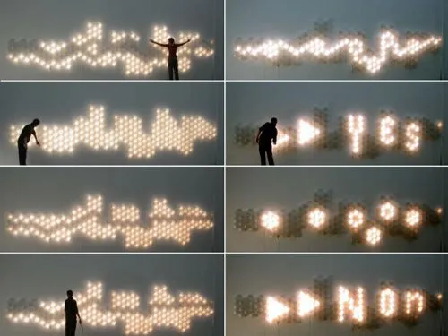 mur de lumière