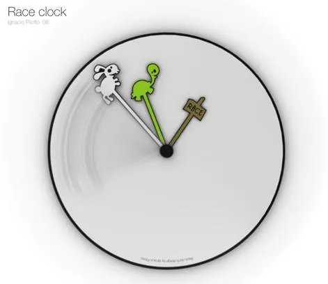 Horloge le lièvre et la tortue de Ignacio Pilotto — photo 1