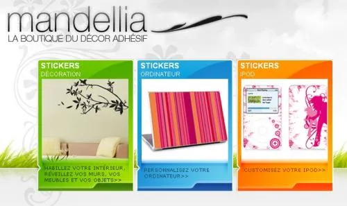 mandellia stickers muraux
