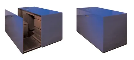 blue desk
