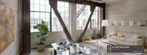 silver building