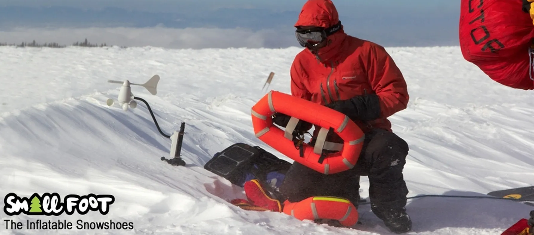 Des raquettes gonflables pour marcher dans la neige — photo 3