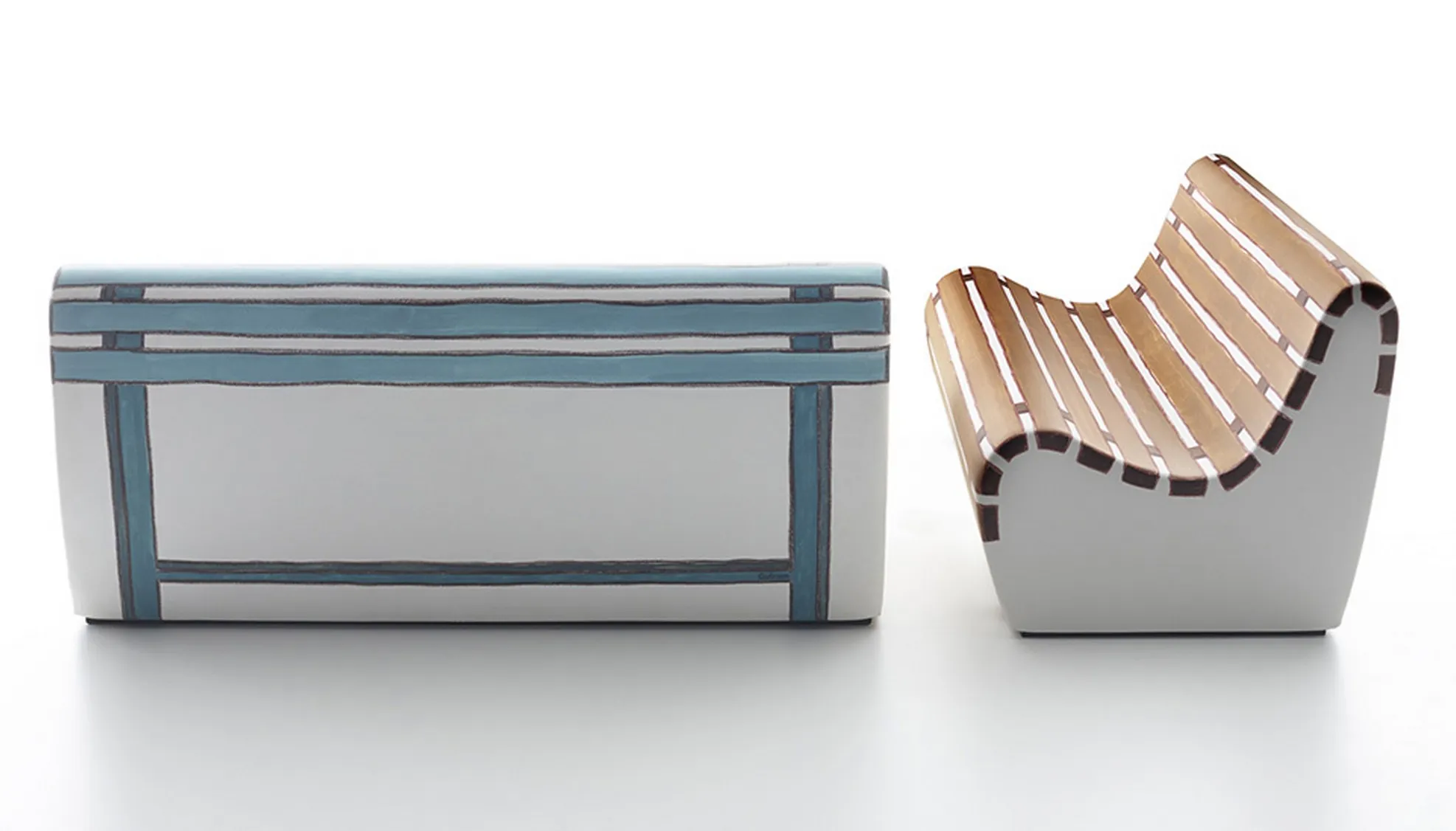 Sofa gonflable Summertime et Autumntime par Valerio Berruti pour Gufram — photo 3