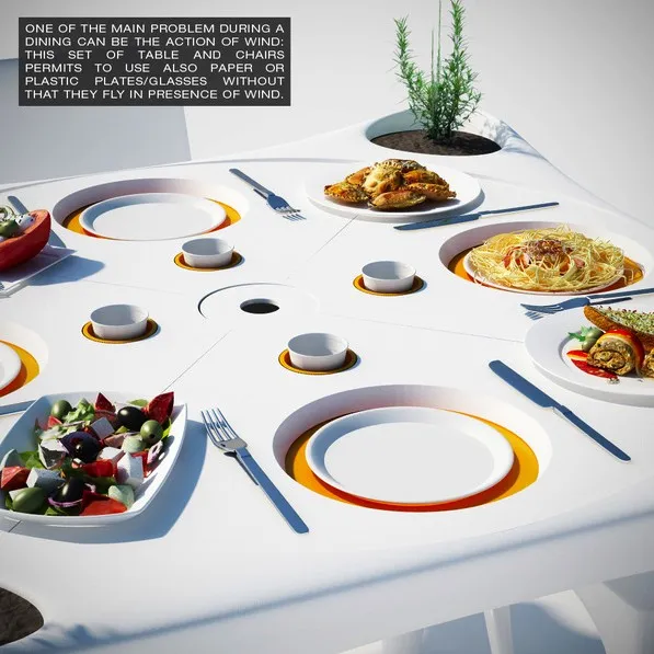 Table Bye Bye Wind par Marco Marotto et Paola Oliva — photo 1