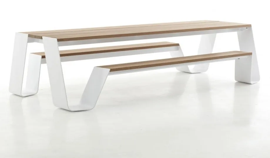 Ensemble table et banc Hopper par — photo 1