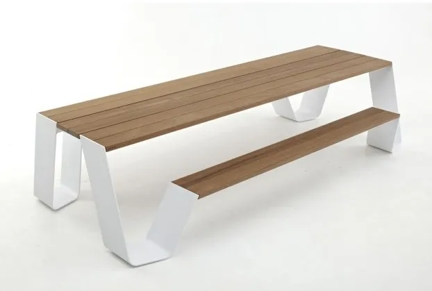 Ensemble table et banc Hopper par — photo 2