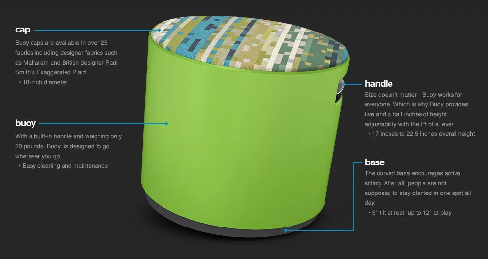 Tabouret Buoy par Turnstone — photo 1