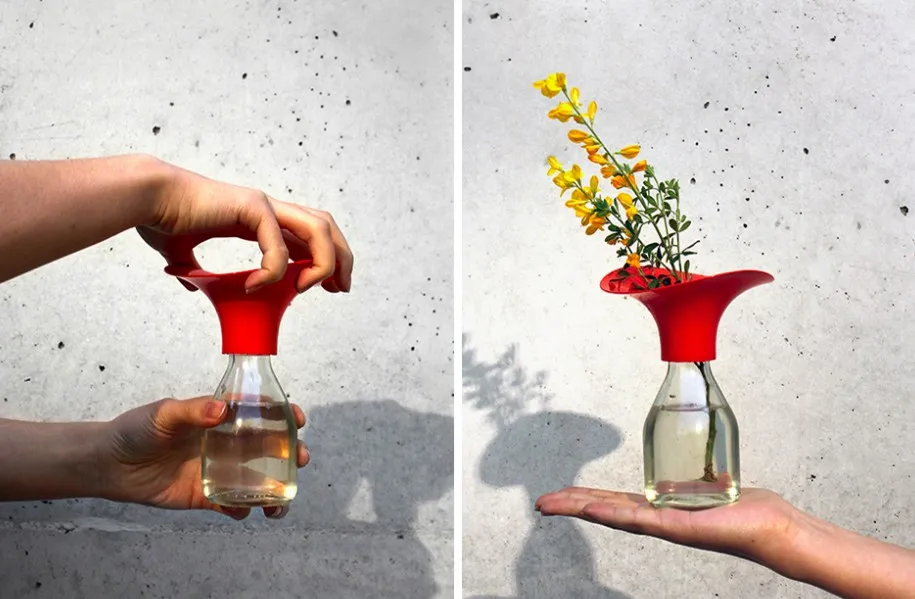 Flower cap pour transformer une bouteille en vase — photo 2