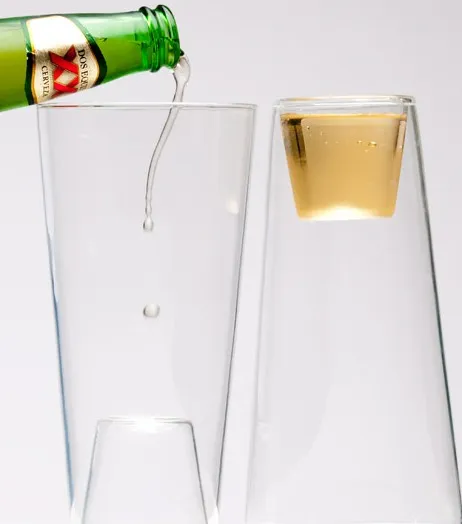 Original le verre à bierre qui se transforme en bougeoir ou verre pour shots — photo 2