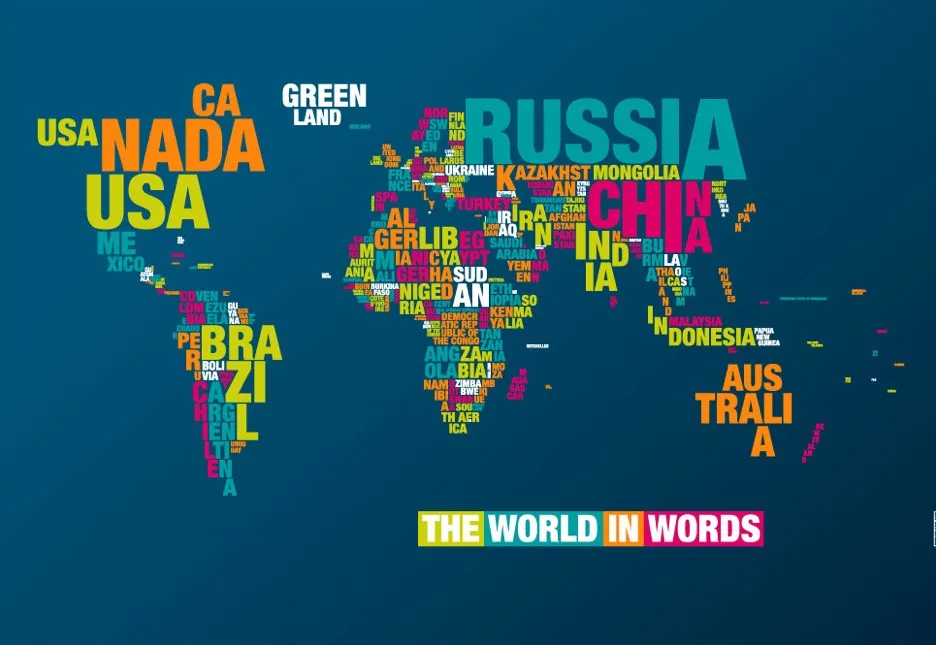 Worldmap version typographie par Dirk Schächter — photo 2