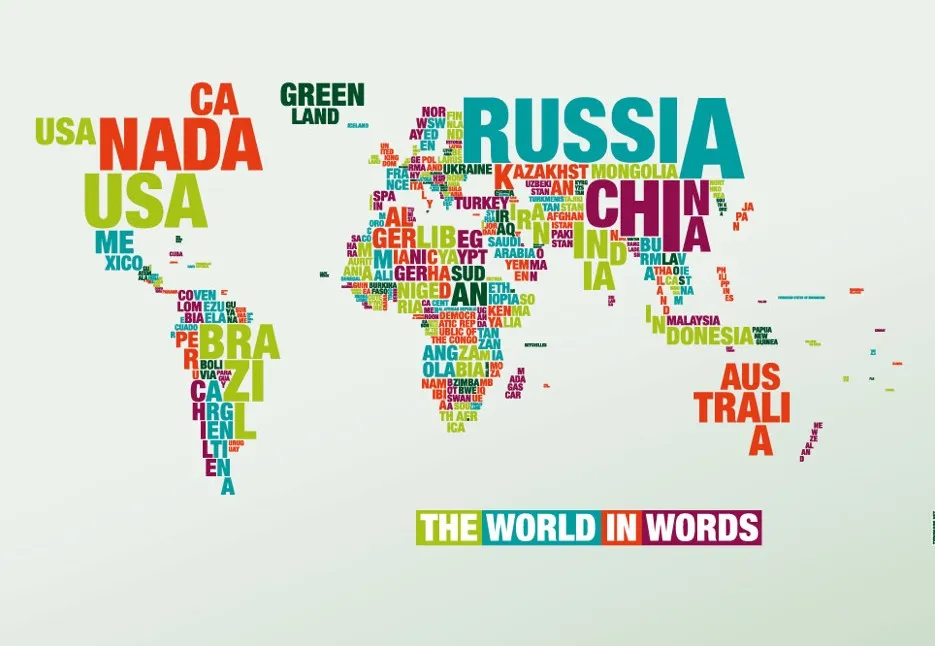 Worldmap version typographie par Dirk Schächter — photo 3